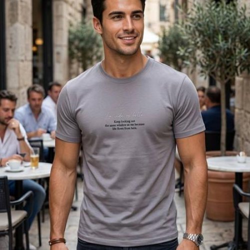 Футболка Moranny (S-2XL) MR1005 grey (лето) Moranny MR1005 grey