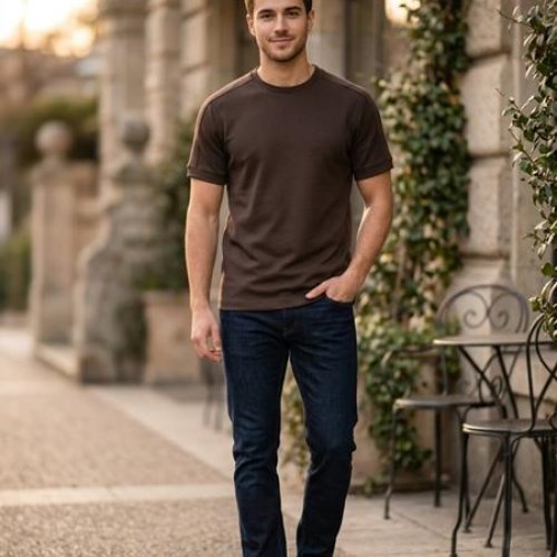 Футболка Moranny (S-2XL) MR1020 brown (лето) Moranny MR1020 brown