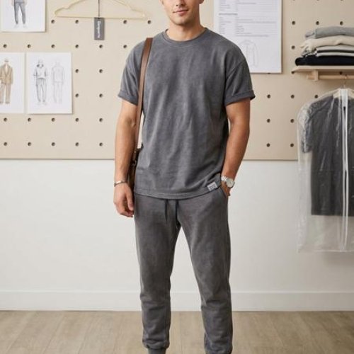 Костюм спорт Moranny (S-2XL) MR1301 grey (лето) Moranny MR1301 grey