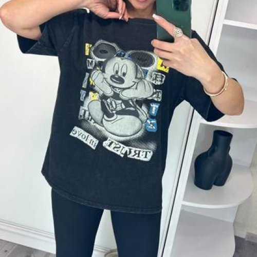 Футболка Lora (one size) LR1285 black (лето) Lora LR1285 black