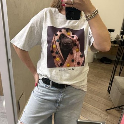 Футболка Lora (one size) LR1286 white (лето) Lora LR1286 white