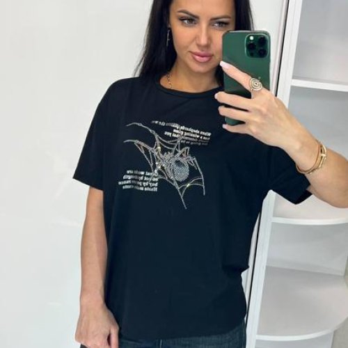 Футболка Lora (one size) LR1288 black (лето) Lora LR1288 black