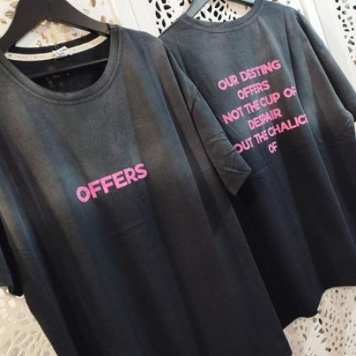 Футболка Lora (one size) LR1290 black (лето) Lora LR1290 black