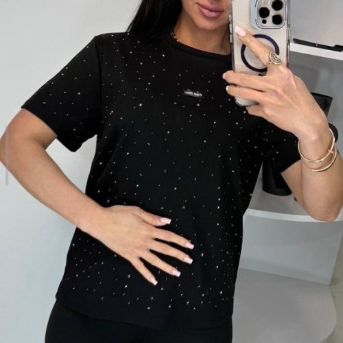 Футболка Lora (one size) LR1309 black (лето) Lora LR1309 black