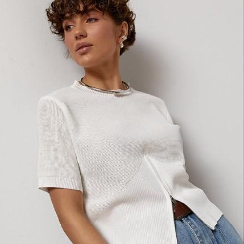 Футболка Lora (one size) LR1310 white (лето) Lora LR1310 white