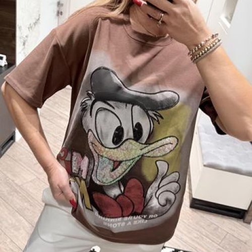 Футболка Lora (one size) LR1312 brown (лето) Lora LR1312 brown