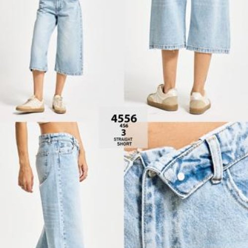 Бриджи Jeans Style (34-42) 4556-4S6-3 l.blue (лето) Jeans Style 4556-4S6-3 l.blue