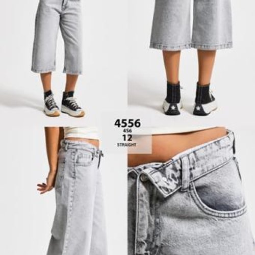 Бриджи Jeans Style (34-42) 4556-4S6-12 l.grey (лето) Jeans Style 4556-4S6-12 l.grey
