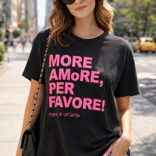Футболка Major (S-L) 9008 black-pink (лето) Major 9008 black-pink