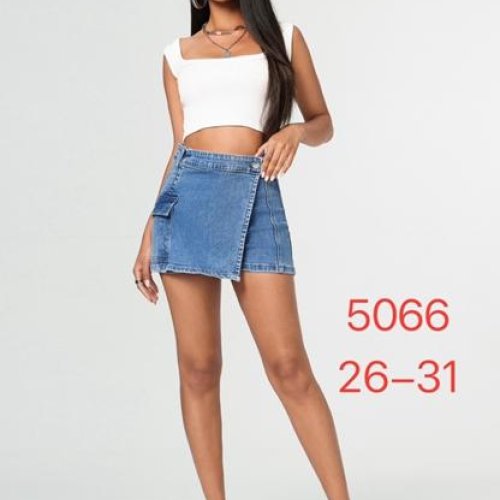 Юбка-шорты NewJeans (26-31) 5066 l.blue (лето) NewJeans 5066 l.blue