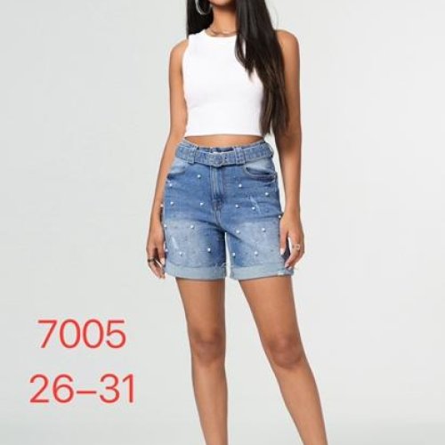 Шорты NewJeans (26-31) 7005 l.blue (лето) NewJeans 7005 l.blue
