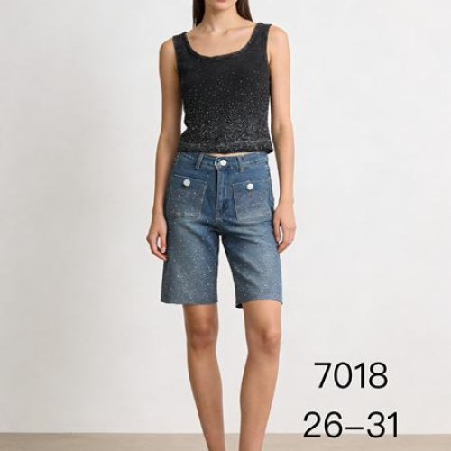 Шорты NewJeans (26-31) 7018 blue (лето) NewJeans 7018 blue