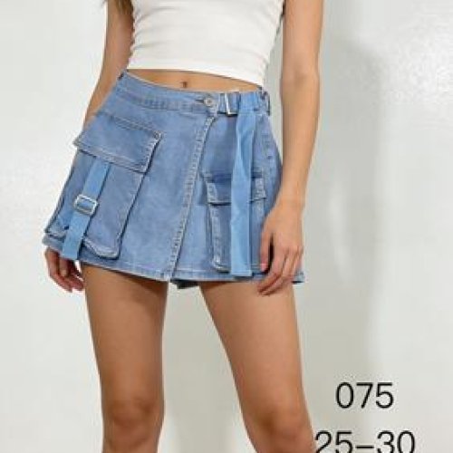 Юбка-шорты NewJeans (25-30) 075 l.blue (лето) NewJeans 075 l.blue