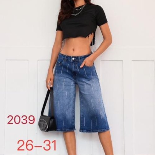 Бриджи NewJeans (26-31) 2039 blue (лето) NewJeans 2039 blue