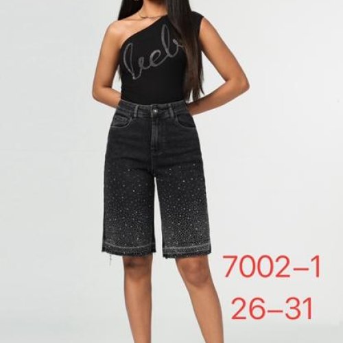Шорты NewJeans (26-31) 7002-1 black (лето) NewJeans 7002-1 black
