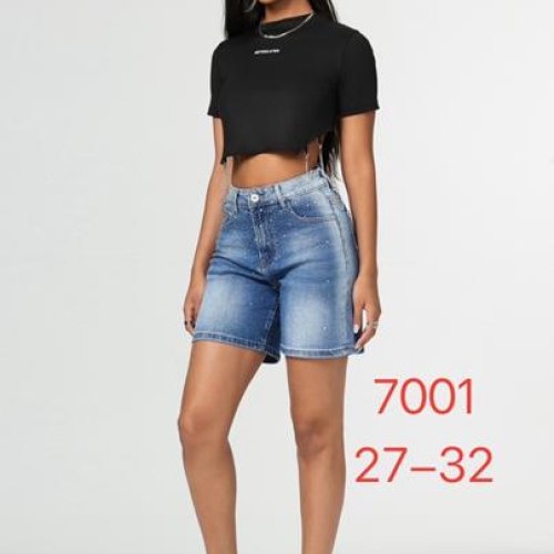 Шорты NewJeans (27-32) 7001 l.blue (лето) NewJeans 7001 l.blue