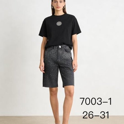 Шорты NewJeans (26-31) 7003-1 d.grey (лето) NewJeans 7003-1 d.grey