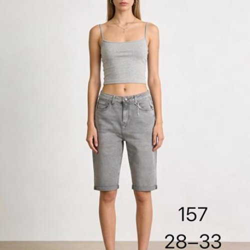Шорты NewJeans (28-33) 157 l.grey (лето) NewJeans 157 l.grey