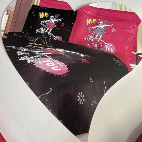 Постельное белье Tac Le Vele Mays (200*220) TL06 black (деми) Tac Le Vele Mays TL06 black