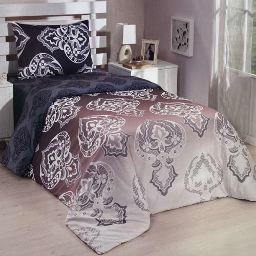 Постельное белье Tac Le Vele Mays (180*240) TL07 grey-beige (деми) Tac Le Vele Mays TL07 grey-beige