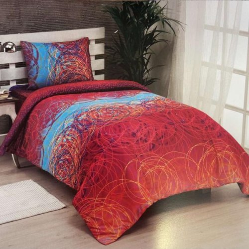 Постельное белье Tac Le Vele Mays (180*240) TL08 red (деми) Tac Le Vele Mays TL08 red