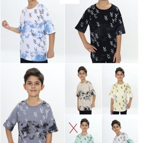 Футболка Baby Boom (5-10) 4012 white-l.green (лето) Baby Boom 4012 white-l.green