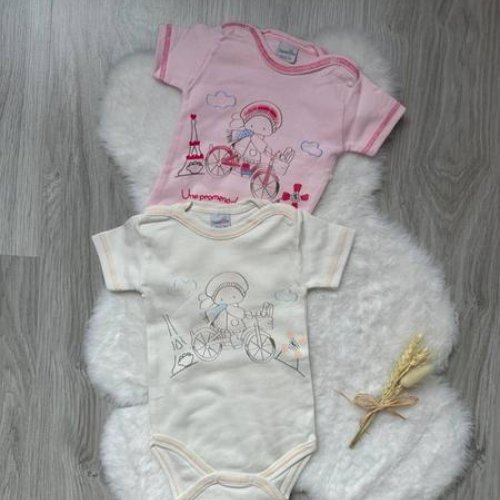 Боди Emir kids (0.3-1) 1027 white (лето) Emir kids 1027 white