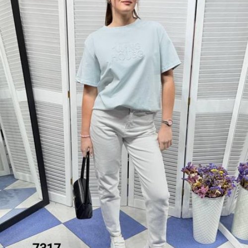 Футболка MMC clothes (one size) 7317 l.blue (лето) MMC clothes 7317 l.blue