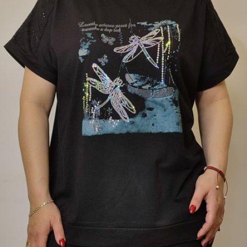 Футболка Kosta (48-52) KS105 black (лето) Kosta KS105 black