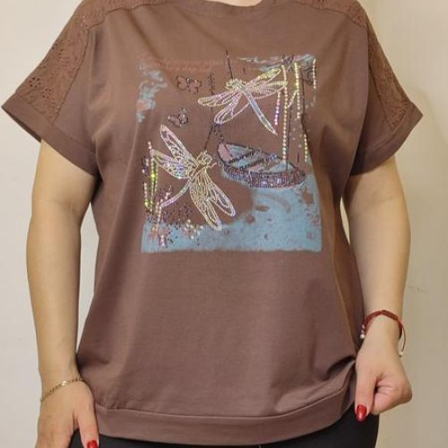 Футболка Kosta (48-52) KS106 brown (лето) Kosta KS106 brown