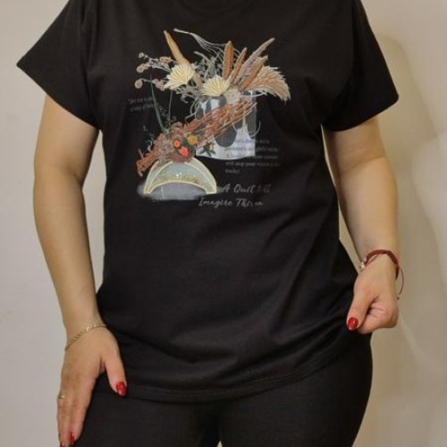 Футболка Kosta (48-52) KS77 black (лето) Kosta KS77 black