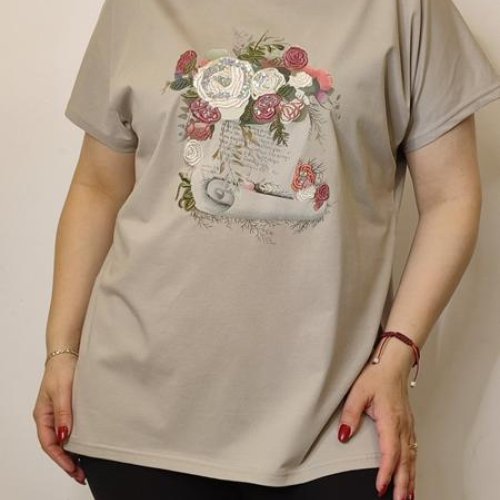 Футболка Kosta (48-52) KS81 beige (лето) Kosta KS81 beige