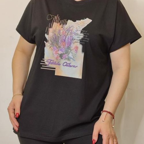 Футболка Kosta (48-52) KS87 black (лето) Kosta KS87 black