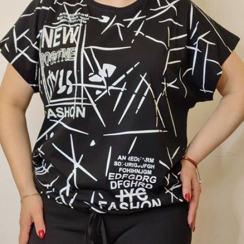 Футболка Kosta (50-54) 1703 black (лето) Kosta 1703 black