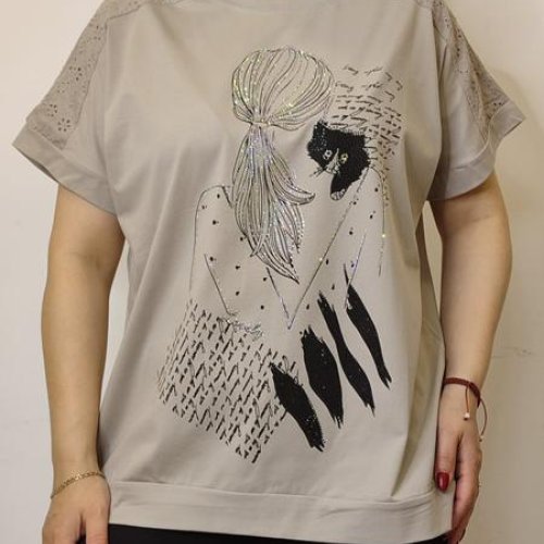 Футболка Kosta (48-52) 7507 beige (лето) Kosta 7507 beige