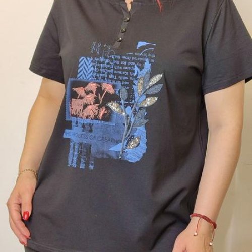 Футболка Kosta (48-52) 9683 black (лето) Kosta 9683 black