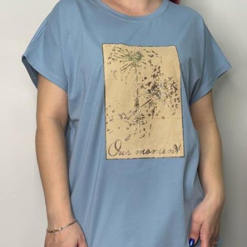 Футболка Kosta (50-54) E016 l.blue (лето) Kosta E016 l.blue