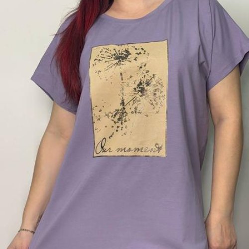 Футболка Kosta (50-54) E016 lilac (лето) Kosta E016 lilac