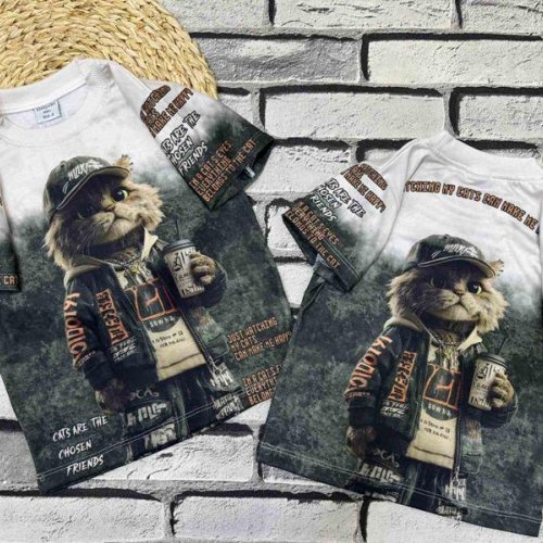 Футболка Dino (3-7) DN461 grey (лето) Dino DN461 grey