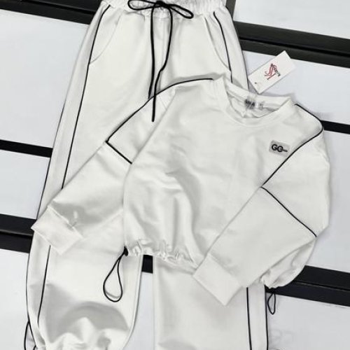Костюм спорт Kosmy (128-152) 393 white (деми) Kosmy 393 white