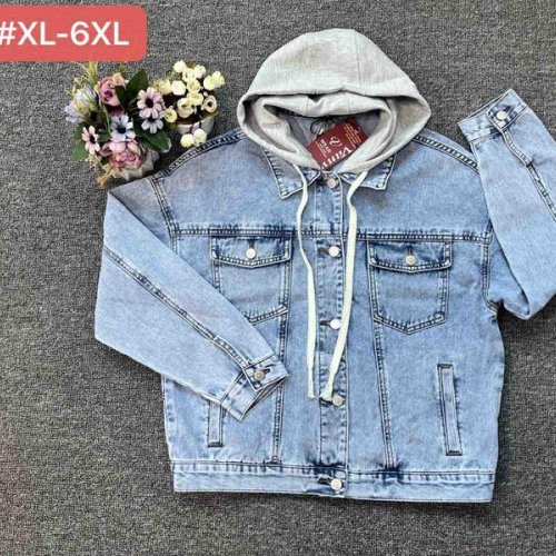 Куртка Maxim Jeans (XL-6XL) 928 l.blue (деми) Maxim Jeans 928 l.blue