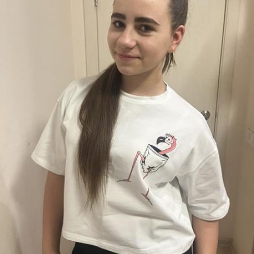 Топ Moda school (140-164) M543 white (лето) Moda school M543 white