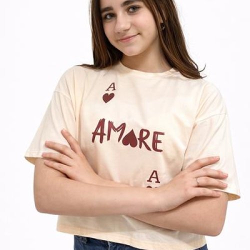 Топ Moda school (140-164) M548 beige (лето) Moda school M548 beige