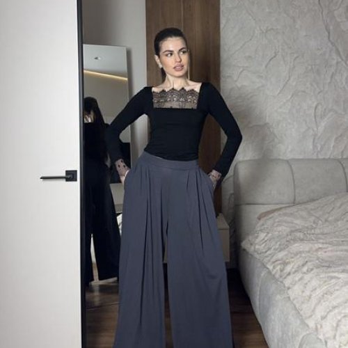 Штаны Arina (42-48) 1713 d.grey (деми) Arina 1713 d.grey