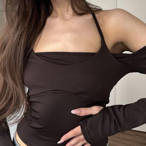 Свитер Arina (42-48) 1733 brown (деми) Arina 1733 brown