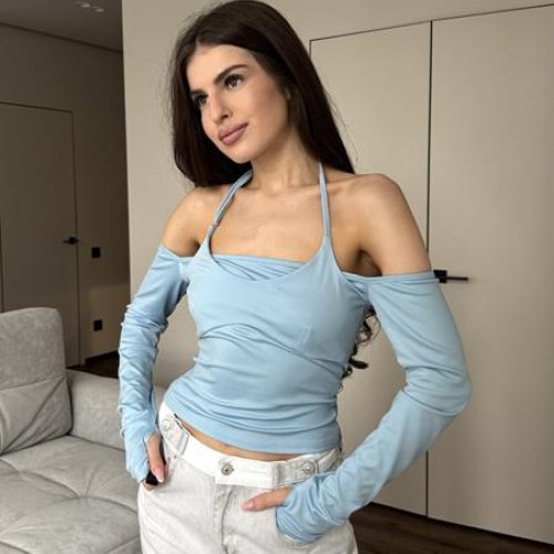 Свитер Arina (42-48) 1733 l.blue (деми) Arina 1733 l.blue