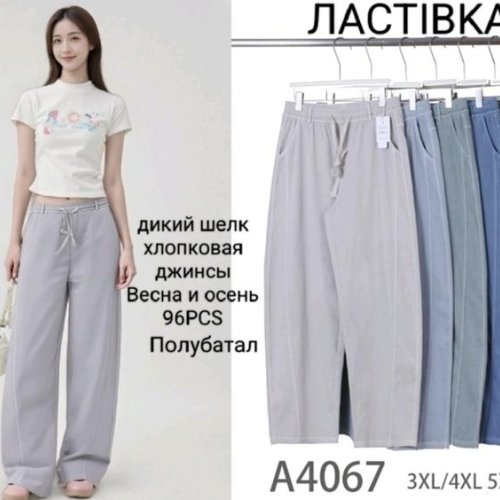 Штаны Hoan (3XL-6XL) A4067 mix (деми) Hoan A4067 mix