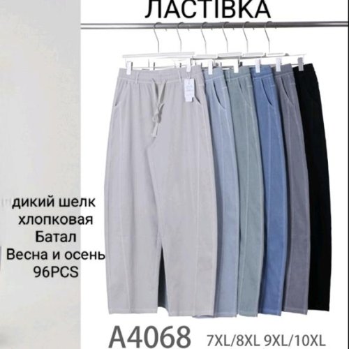 Штаны Hoan (7XL-10XL) A4068 mix (деми) Hoan A4068 mix