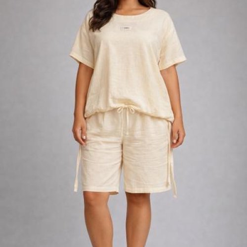 Костюм Style Nadezhda (L-3XL) 25-906-1 beige (лето) Style Nadezhda 25-906-1 beige