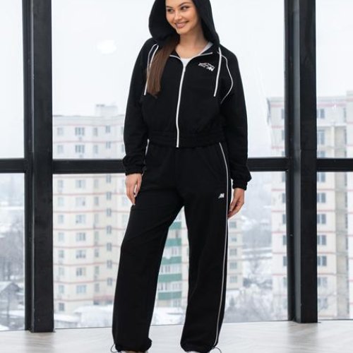 Костюм спорт AZNA (S-XL) Д177 black (деми) AZNA Д177 black